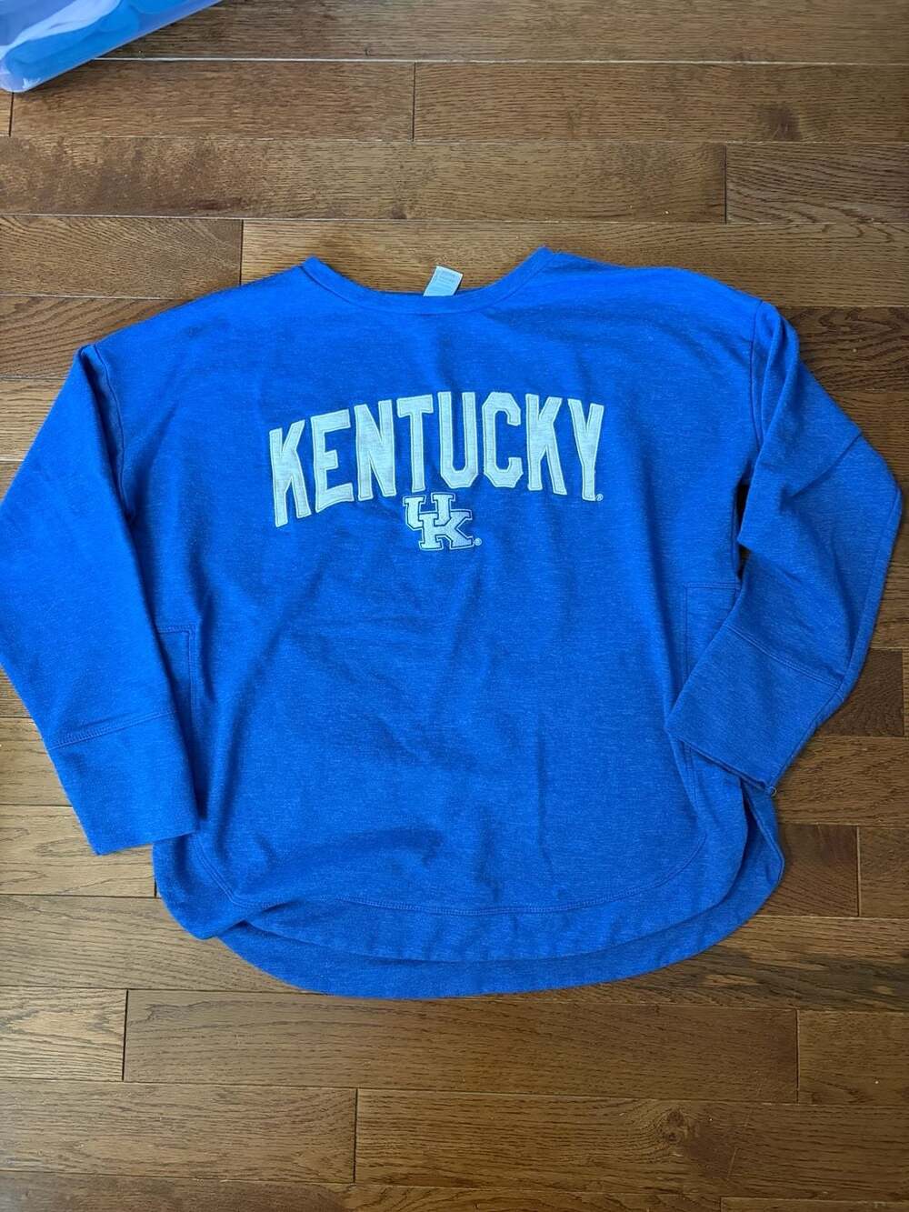 Liv Casual Kentucky Wildcats Blue Long Sleeve Thermal Sweatshirt